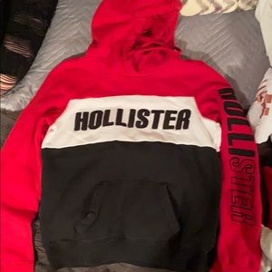 red hollister hoodie